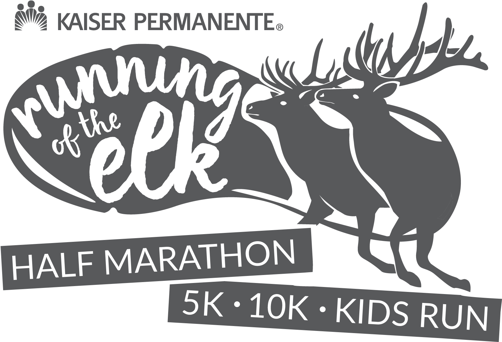 Running Of The Elk - Kaiser Permanente Clipart (1950x1275), Png Download