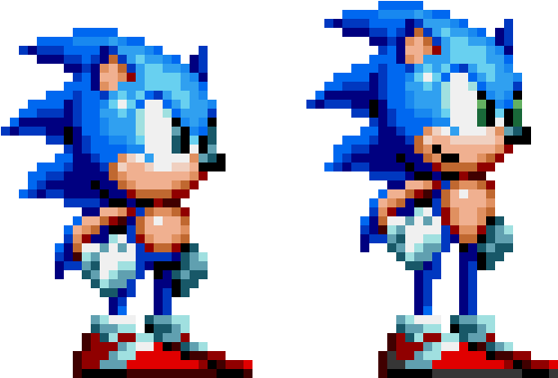 Sonic Mania Modern Sonic - Sonic Mania Knuckles Sprite Clipart (730x450), Png Download
