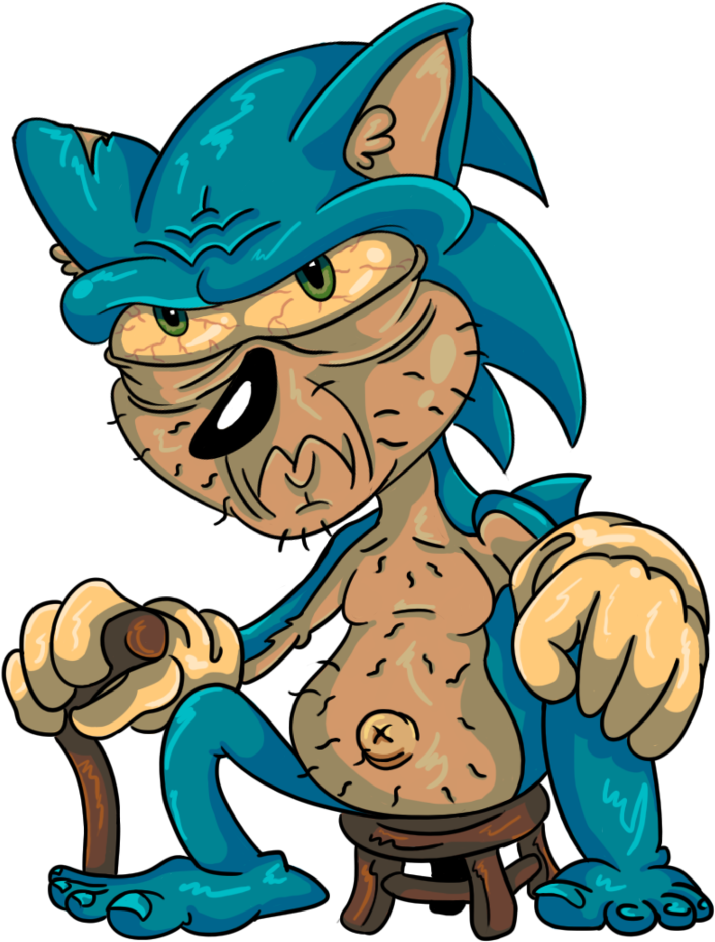 No Caption Provided - Sonic Old Clipart (1793x1920), Png Download