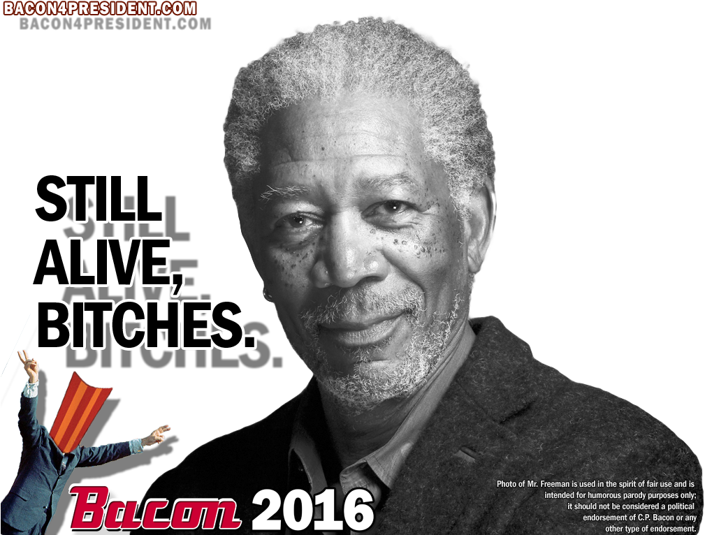 Still Alive Bitches - Morgan Freeman Or Nelson Mandela Clipart (1024x768), Png Download