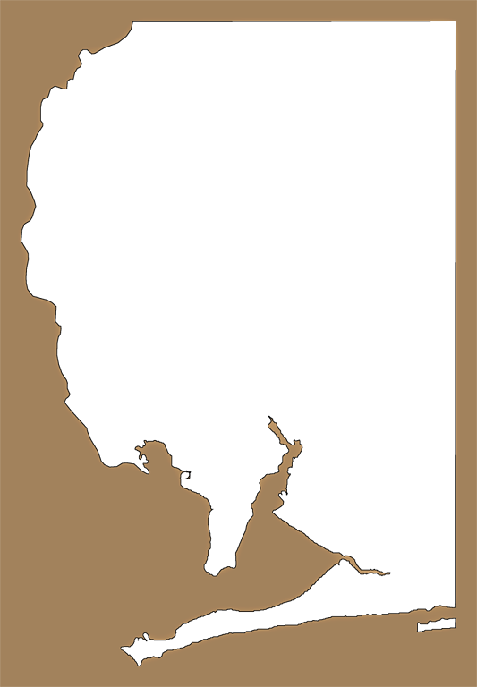 A Plain Frame Map Of Santa Rosa - Illustration Clipart (533x768), Png Download