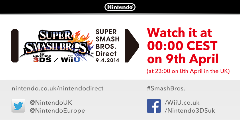 Nintendo Of Europe On Twitter - Super Smash Bros. For Nintendo 3ds And Wii U Clipart (843x422), Png Download