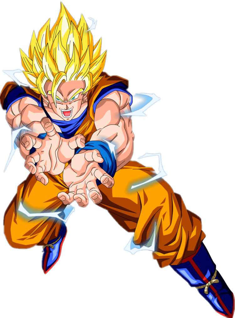 Goku Kamehameha Png - Goku Kamehameha Clipart (750x1015), Png Download