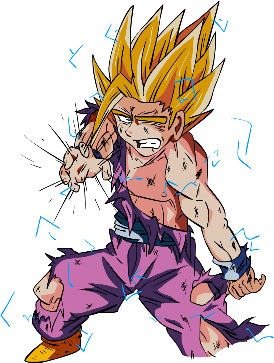 Gohan Ssj2 Super Kamehameha , Png Download Clipart (925x1223), Png Download