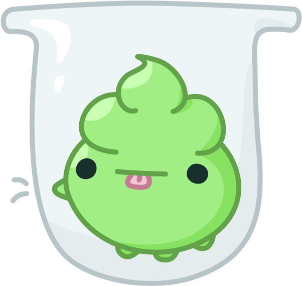 Test Tube Spoopy - Cartoon Clipart (700x700), Png Download