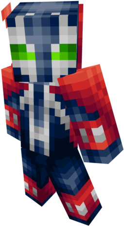 Zioysmpng - Marvel Spawn Minecraft Skin Clipart (640x640), Png Download