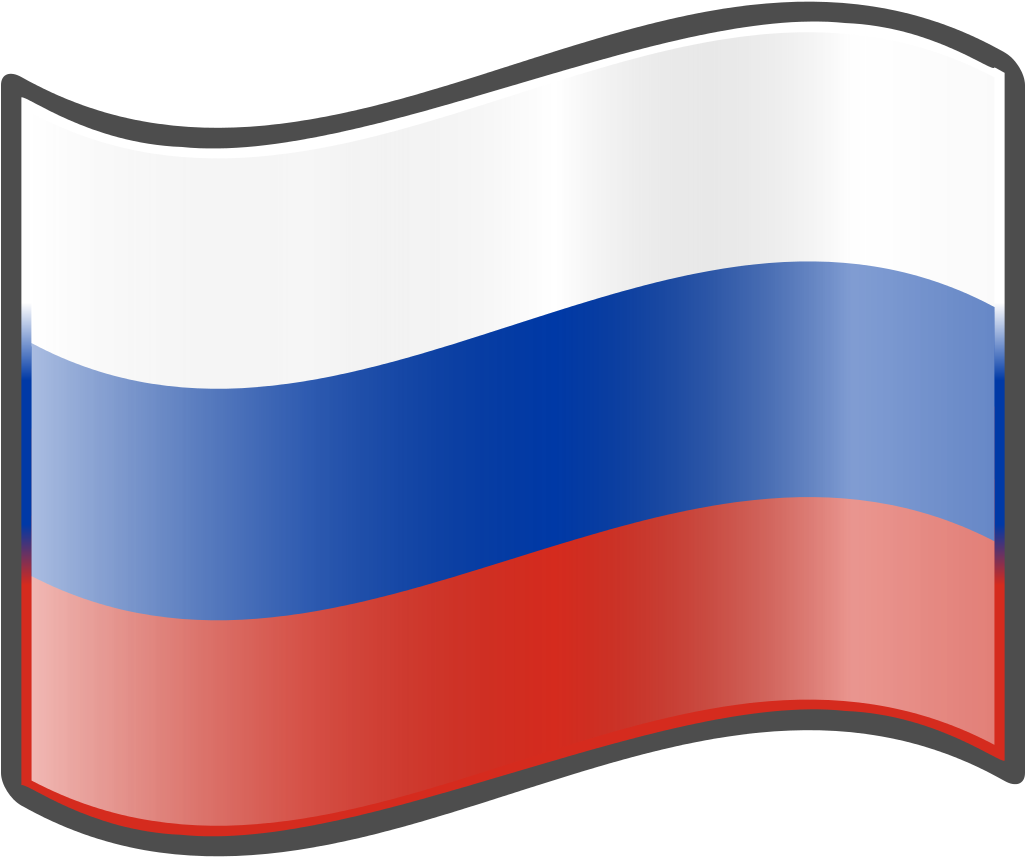 Nuvola Russian Flag - Cartoon Russian Flag Clipart (1024x1024), Png Download