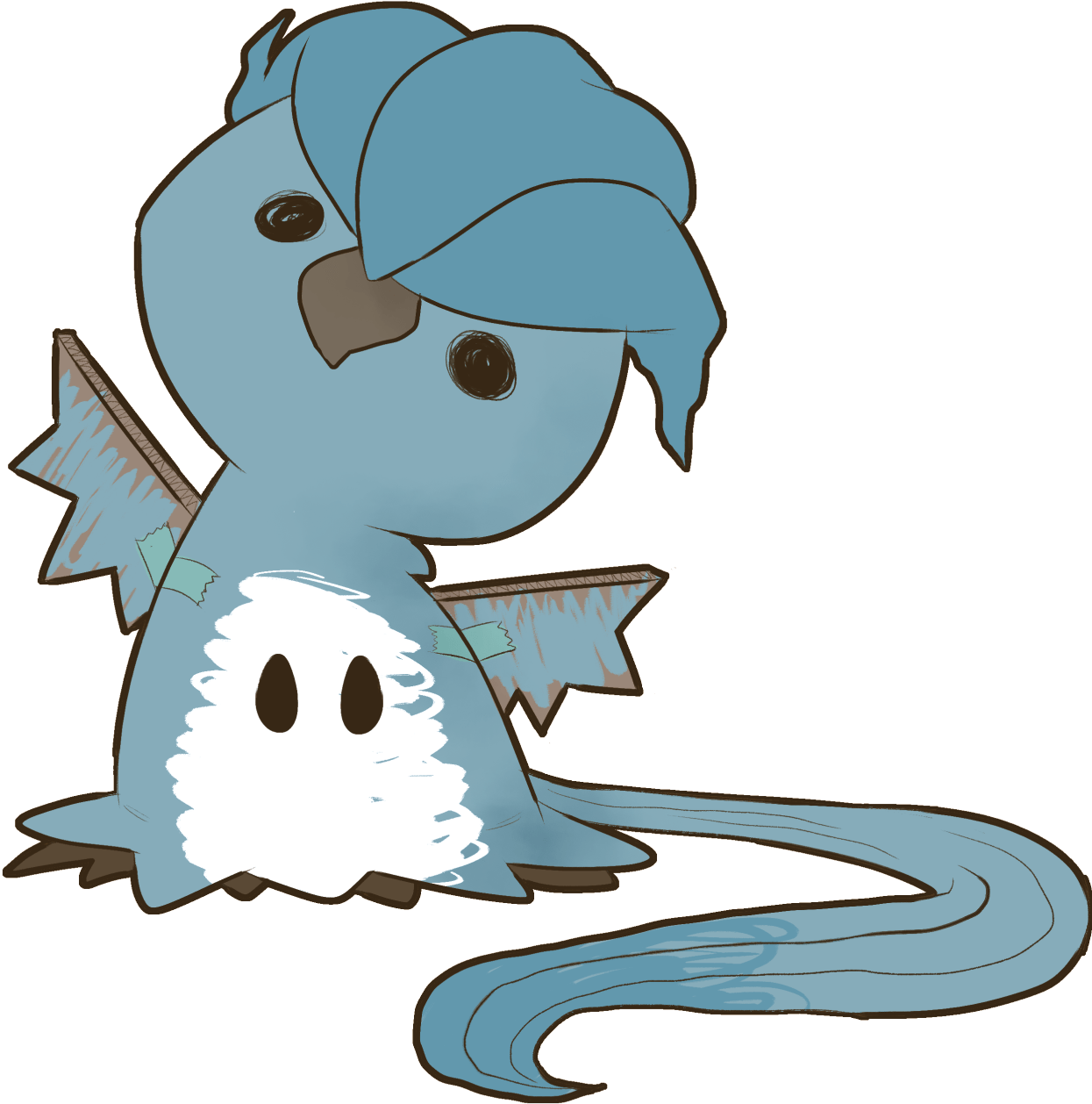 Creeper-crayon - Cartoon Clipart (500x647), Png Download