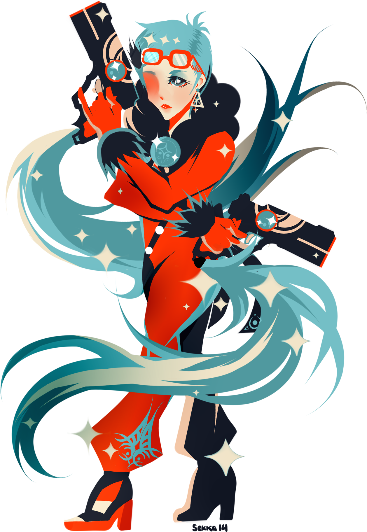 Bayonetta Fictional Character Cartoon Art - Illustration Clipart (1280x1862), Png Download