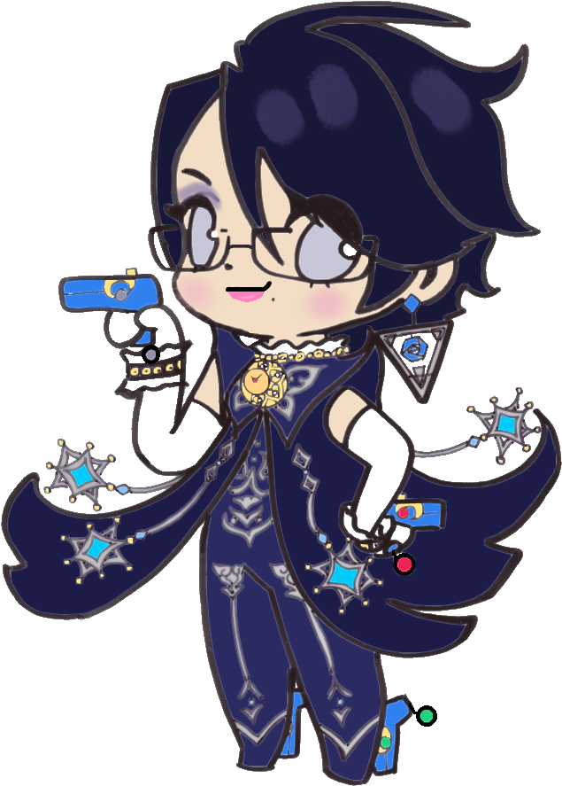 Chibi Bayonetta By Oceansummoner13 - Bayonetta Chibi Clipart (675x921), Png Download