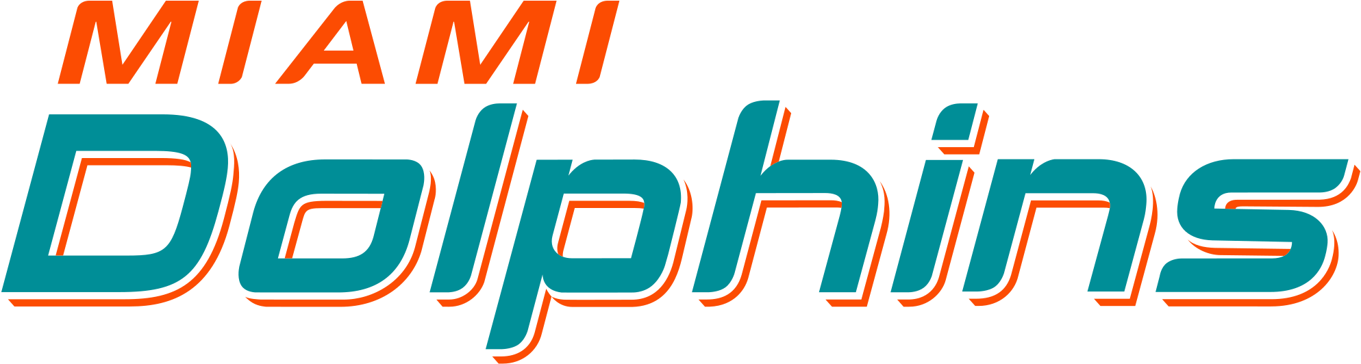 Miami Dolphins Png - Miami Dolphins Logo 2013 Clipart (2000x544), Png Download