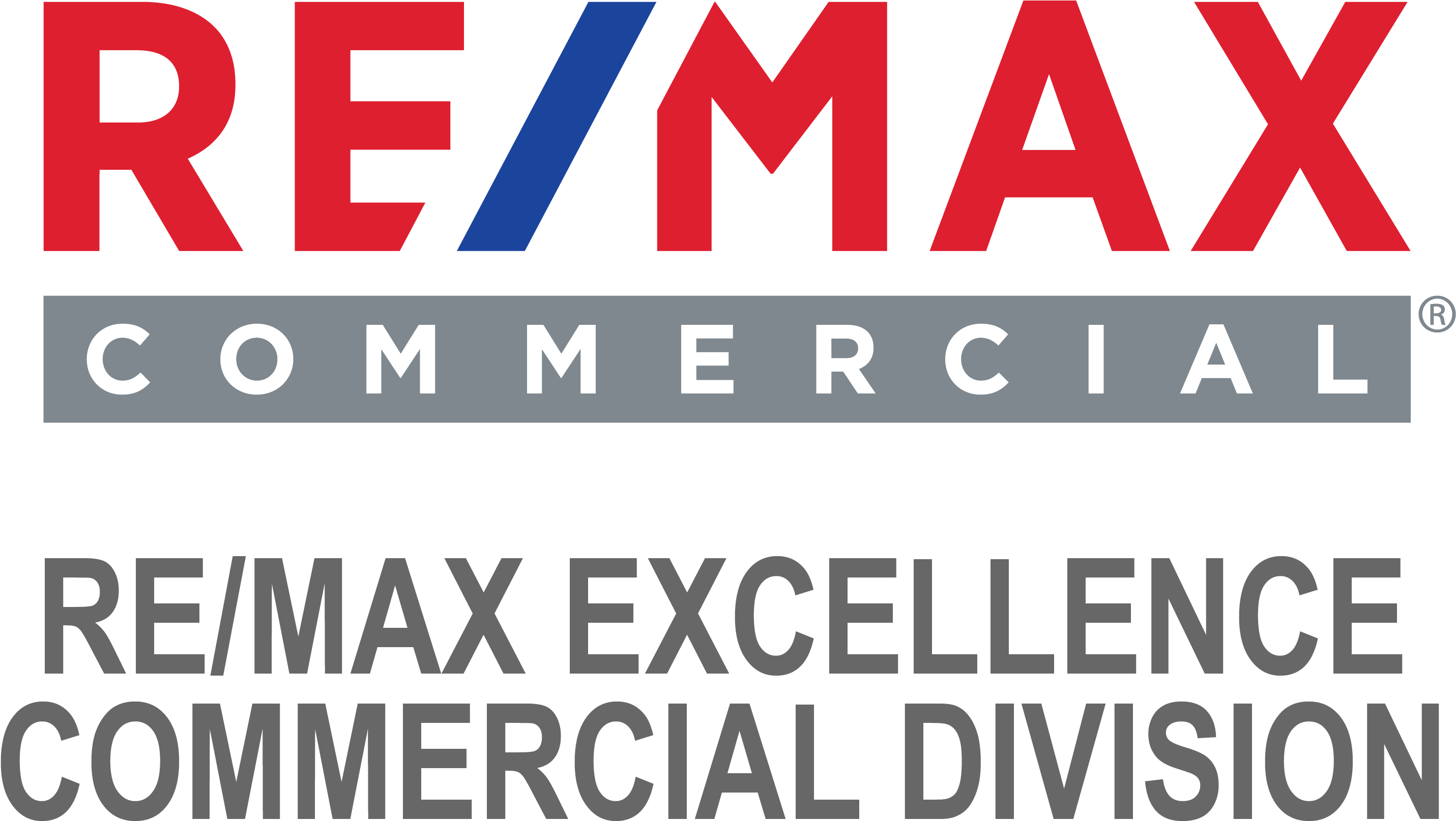 2019 Re/max Excellence Commercial Division - Remax Commercial Logo Png Clipart (2919x1729), Png Download