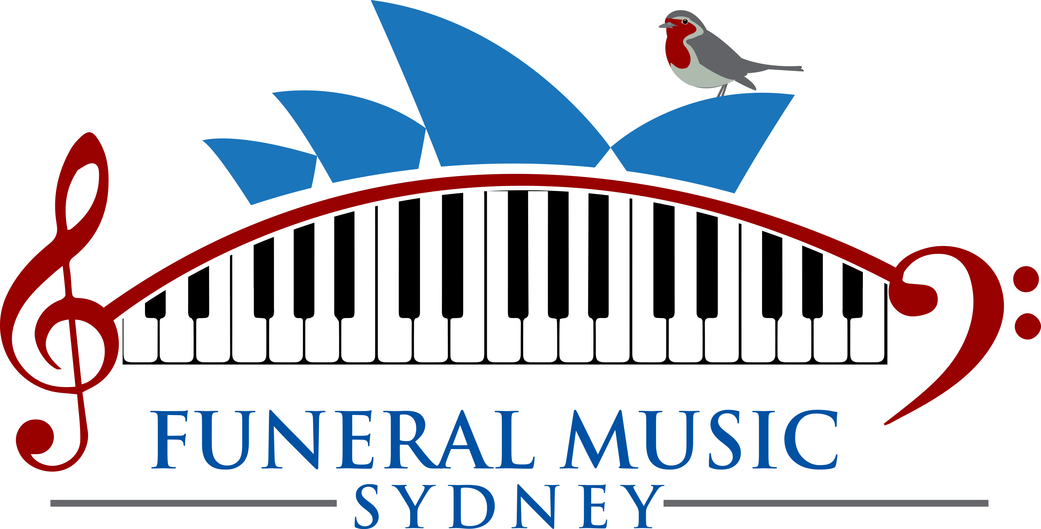 Clip Royalty Free Stock Funeral Music Sydney Robyn - Treble Clef - Png Download (4146x2109), Png Download