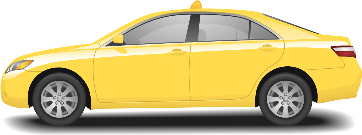 Taxi - Transparent Taxi Png Clipart (1500x550), Png Download