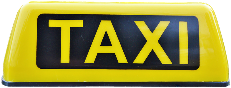 Taxi Sign Png - Signage Clipart (960x523), Png Download