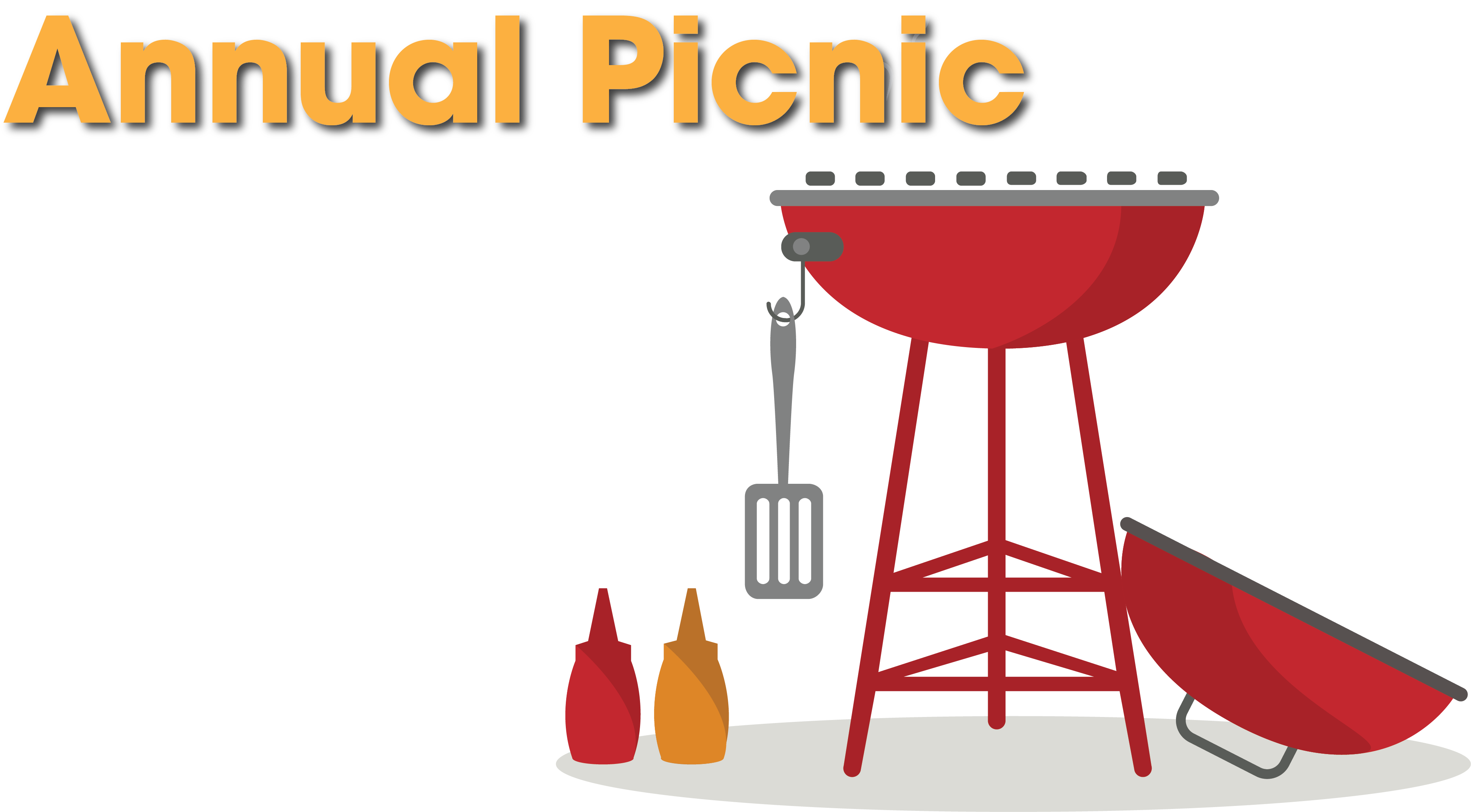 Picnic Clipart Annual Picnic - Cartoon Grill - Png Download (4000x2250), Png Download