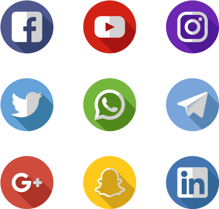 Free Png Download Social Media Apps Png Images Background - Social Media Logos Orange Clipart (850x812), Png Download