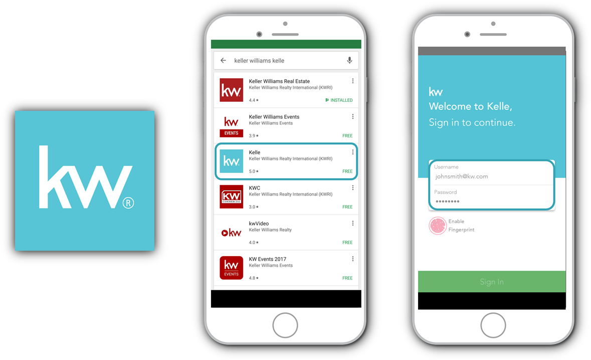 Keller Williams Realty - Kelle App Store Keller Williams Clipart (1192x734), Png Download