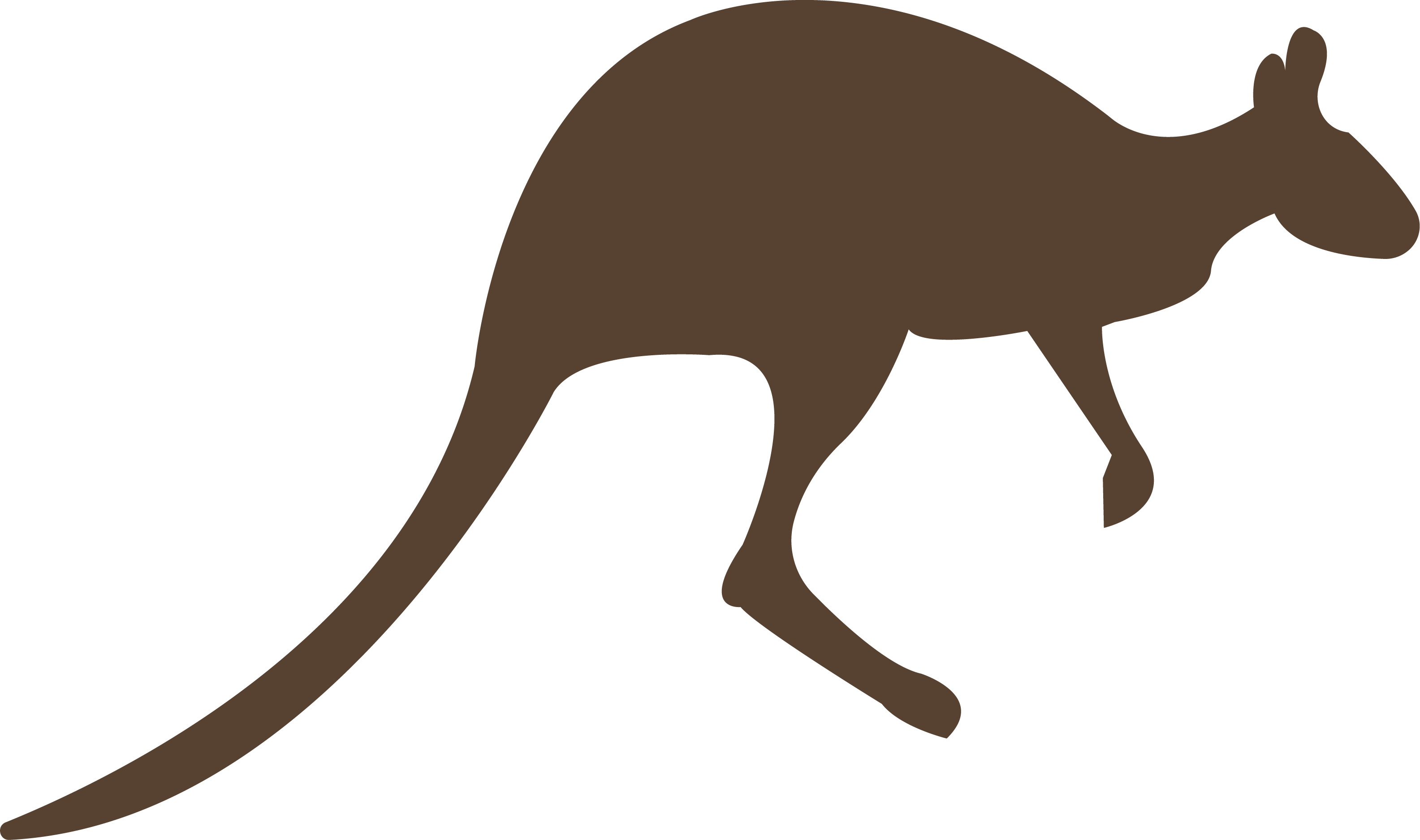 Share This Article - Kangaroo Png Cartoon Clipart (3169x1875), Png Download