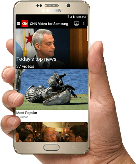 Cnn Live Stream With Cnn Lite App - Mobile Live News Clipart (640x567), Png Download