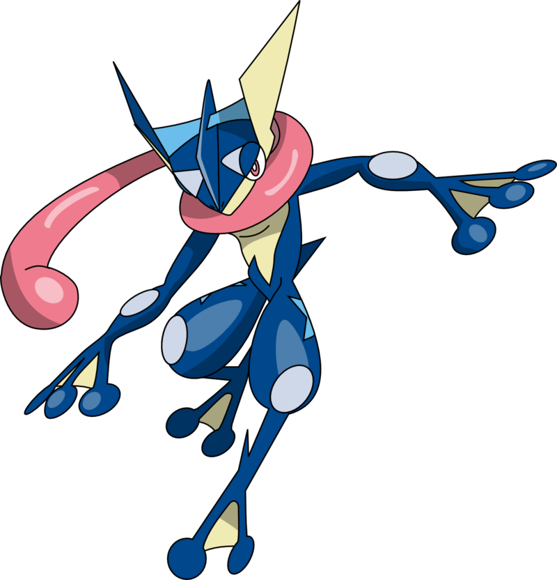 Greninja And Its Awesome Tongue Scarf - Pokemon Greninja Clipart (800x832), Png Download