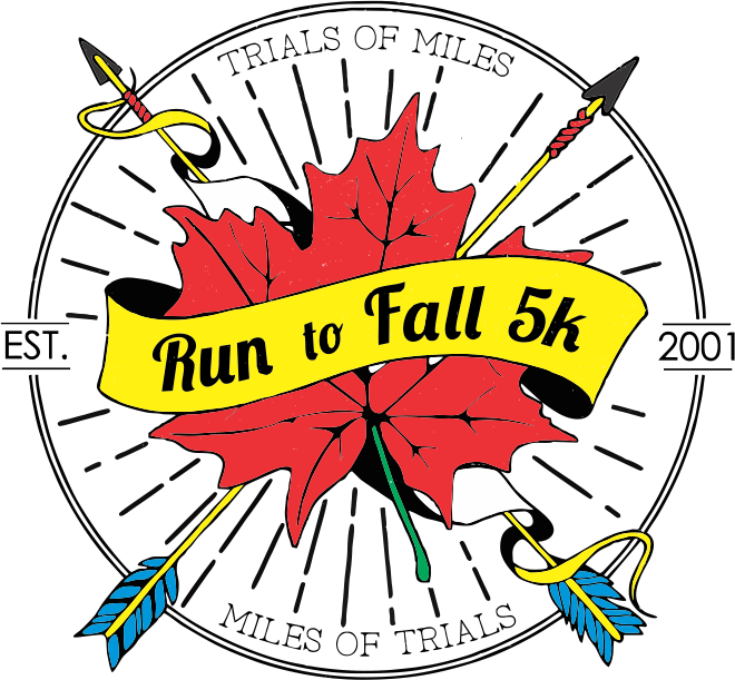 Run To Fall 5k Logo Clipart (660x611), Png Download