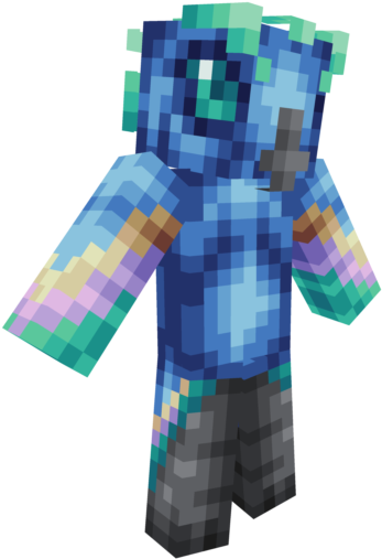 Wdcpbylpng - Aurora Borealis Minecraft Skin Clipart (640x640), Png Download