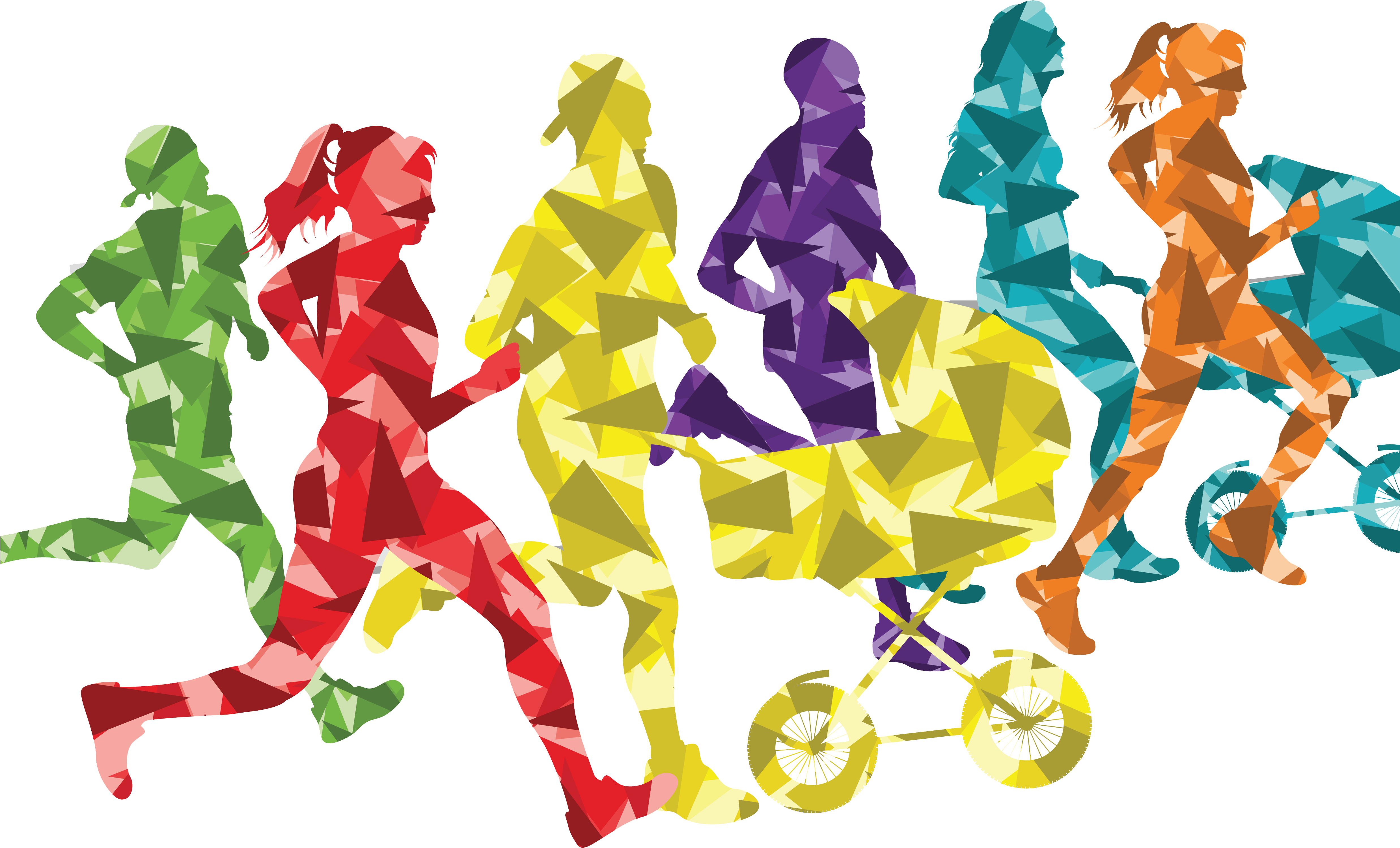 Go Run Hard - Fun Run Clipart Png Transparent Png (4950x3500), Png Download