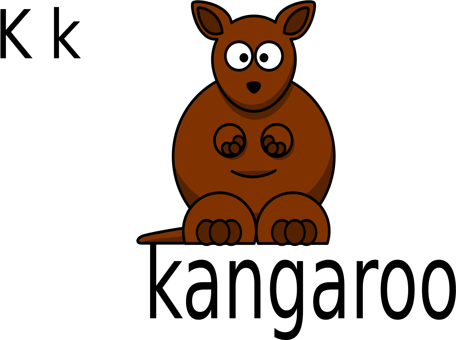 This Free Icons Png Design Of K For Kangaroo Clipart (2400x1165), Png Download