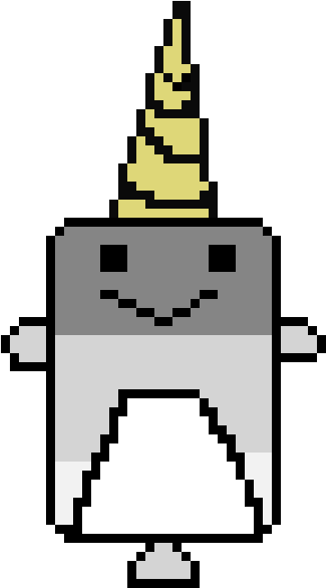 Deeeepio Narwhal - Cartoon Clipart (780x730), Png Download