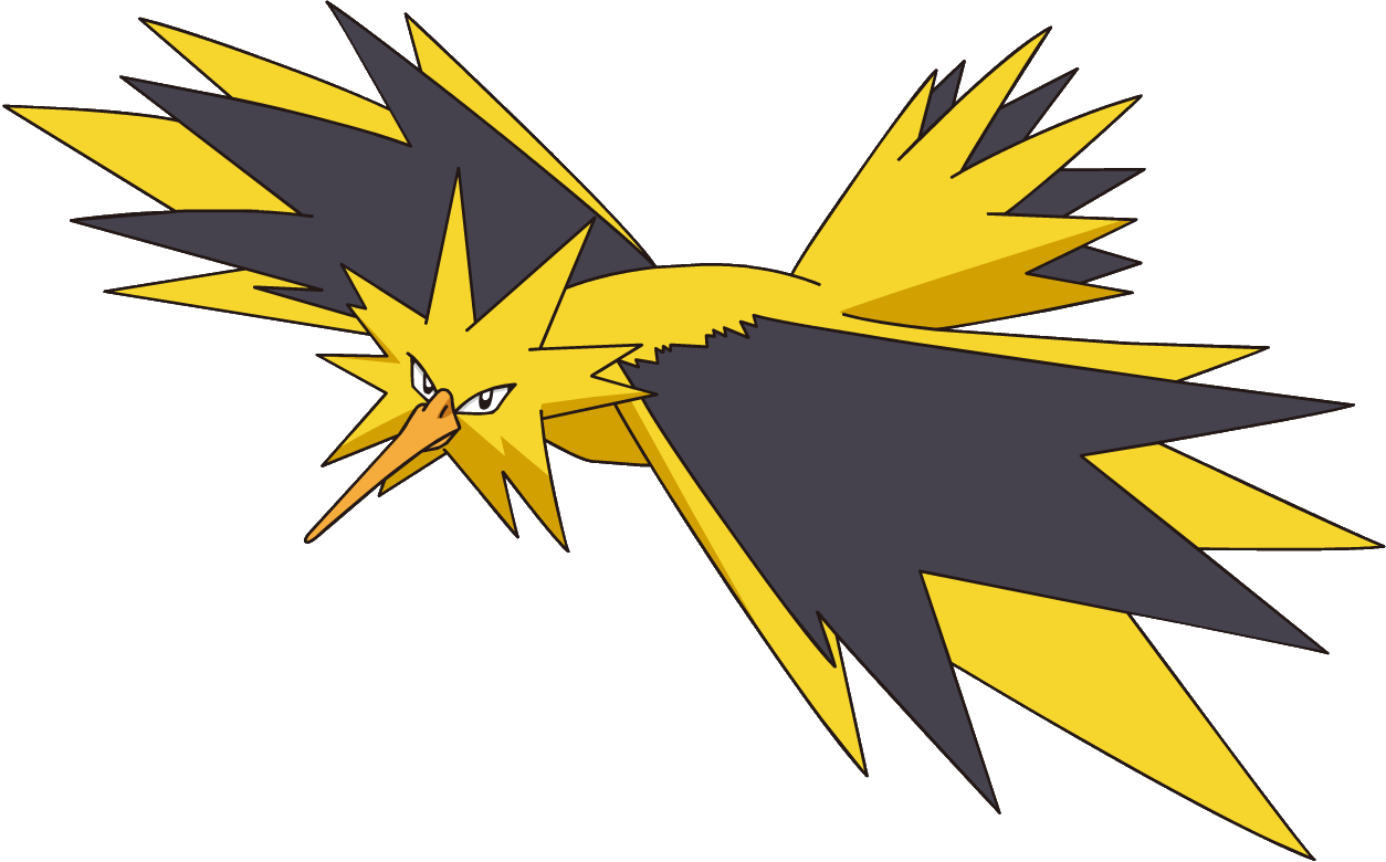 Zapdos Png Clipart (1254x780), Png Download