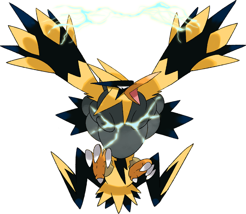 Pokemon Shiny Mega Zapdos Is A Fictional Character - Zapdos Mega Evolution Pokemon Clipart (800x699), Png Download