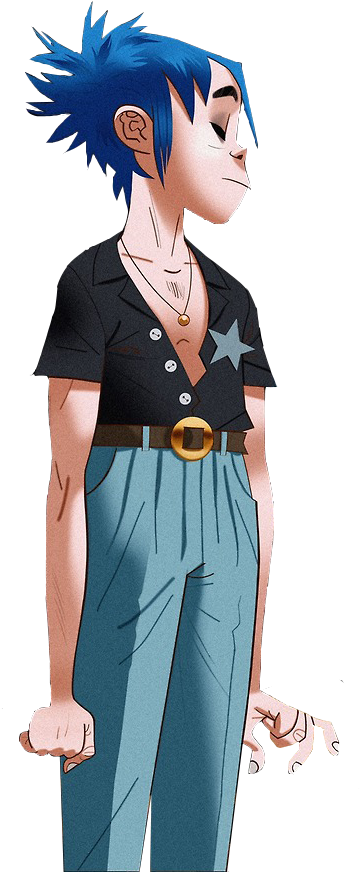 Mx-wayne - Gorillaz Phase 4 Png Clipart (508x886), Png Download