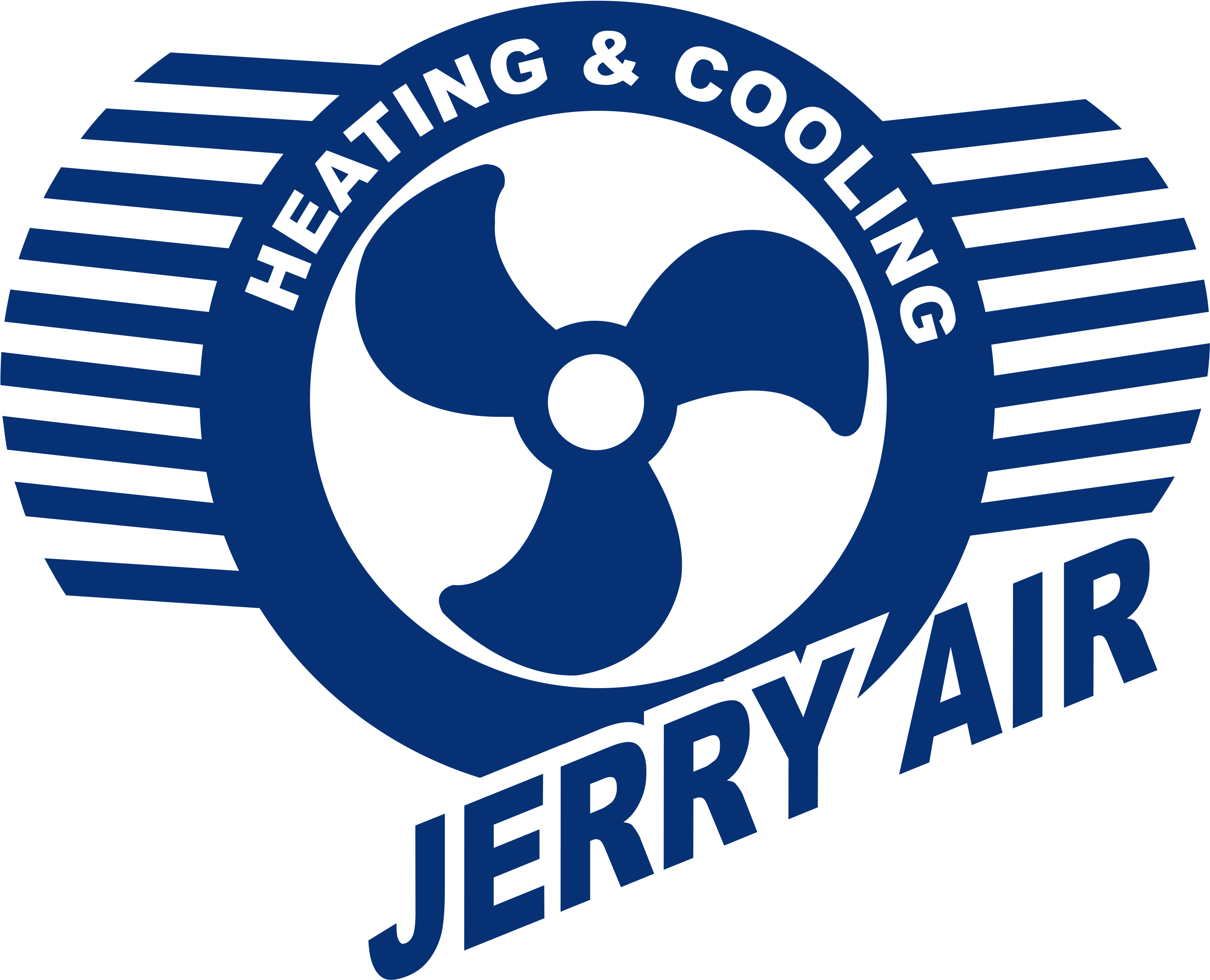 Jerry Air Heating And Cooling, Llc - Emblem Clipart (3075x2450), Png Download