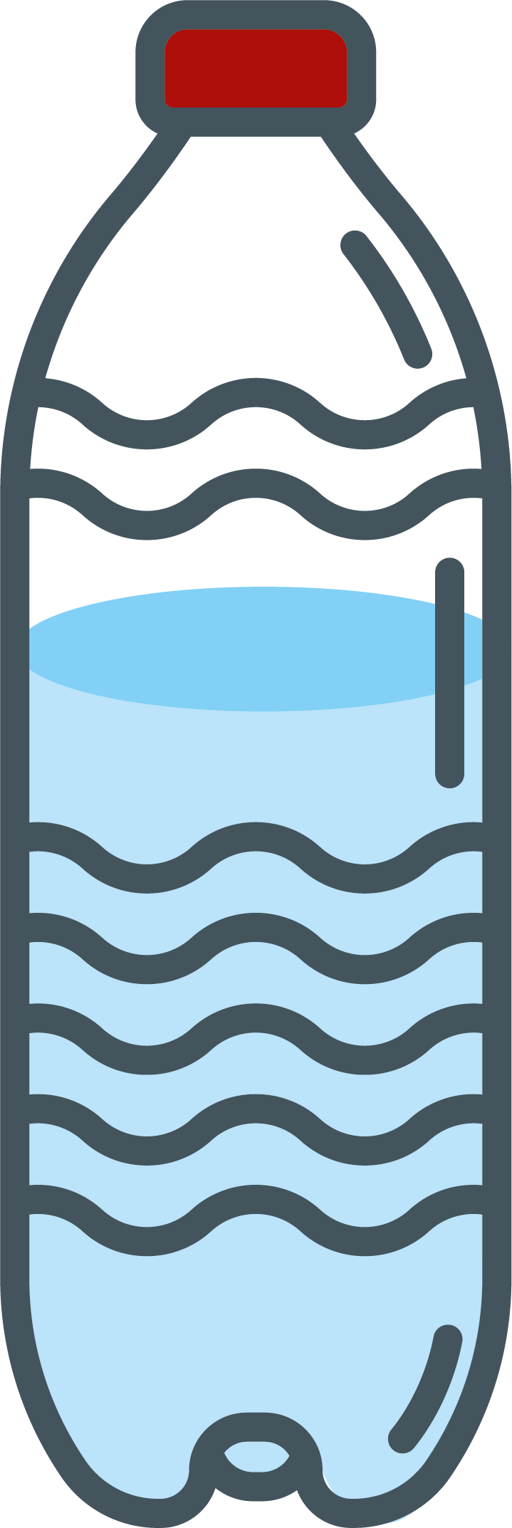 Agua - Plastic Water Bottle Clip Art Png Transparent Png (719x2146), Png Download