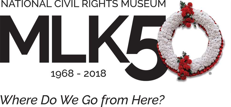 Mlk50 - Civil Rights Museum Mlk50 Clipart (970x450), Png Download