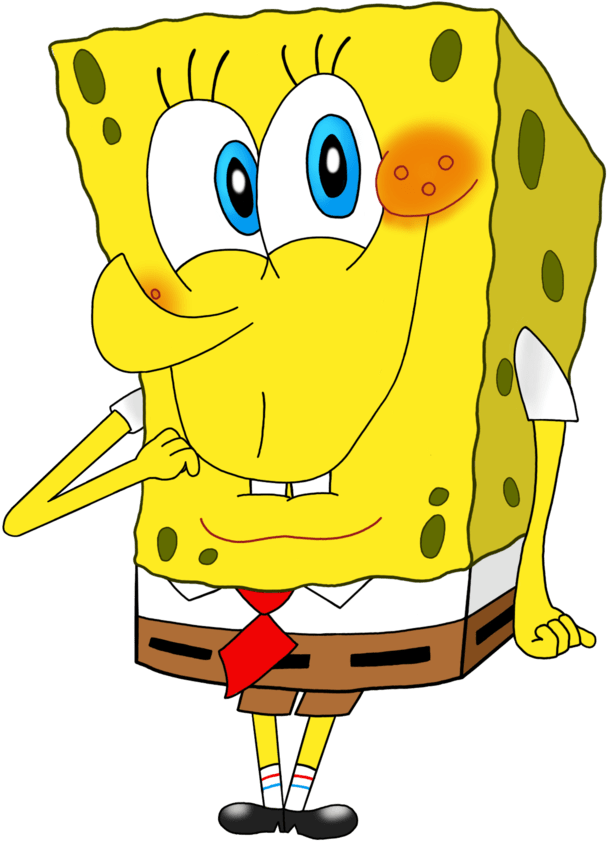 Drawing Toons Spongebob Transparent Png Clipart Free - Cartoon (774x1032), Png Download