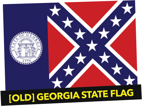 Georgia State Flag - Mississippi State Flag Clipart (600x600), Png Download
