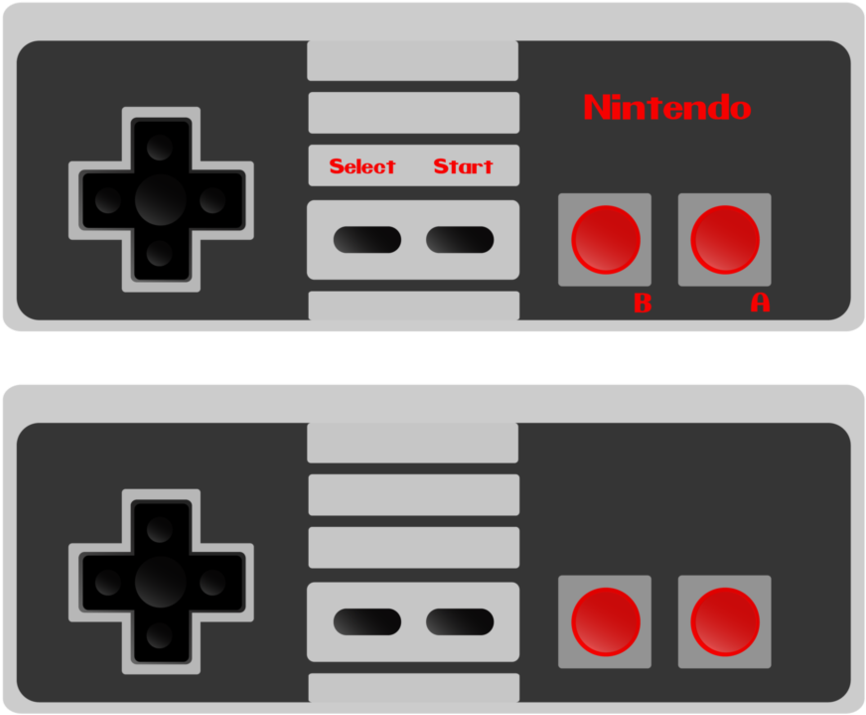 Vector Nes Controller By Captainellipsis-d3ad26v - Nintendo Nes Control Vector Clipart (866x715), Png Download