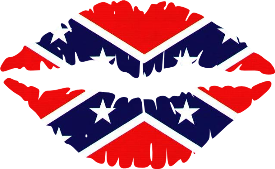 Clip Art Rebel Flag - Transparent Background Lips Png (1000x1000), Png Download