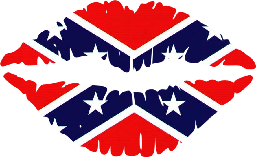 Download Clip Art Rebel Flag - Transparent Background Lips Png Png