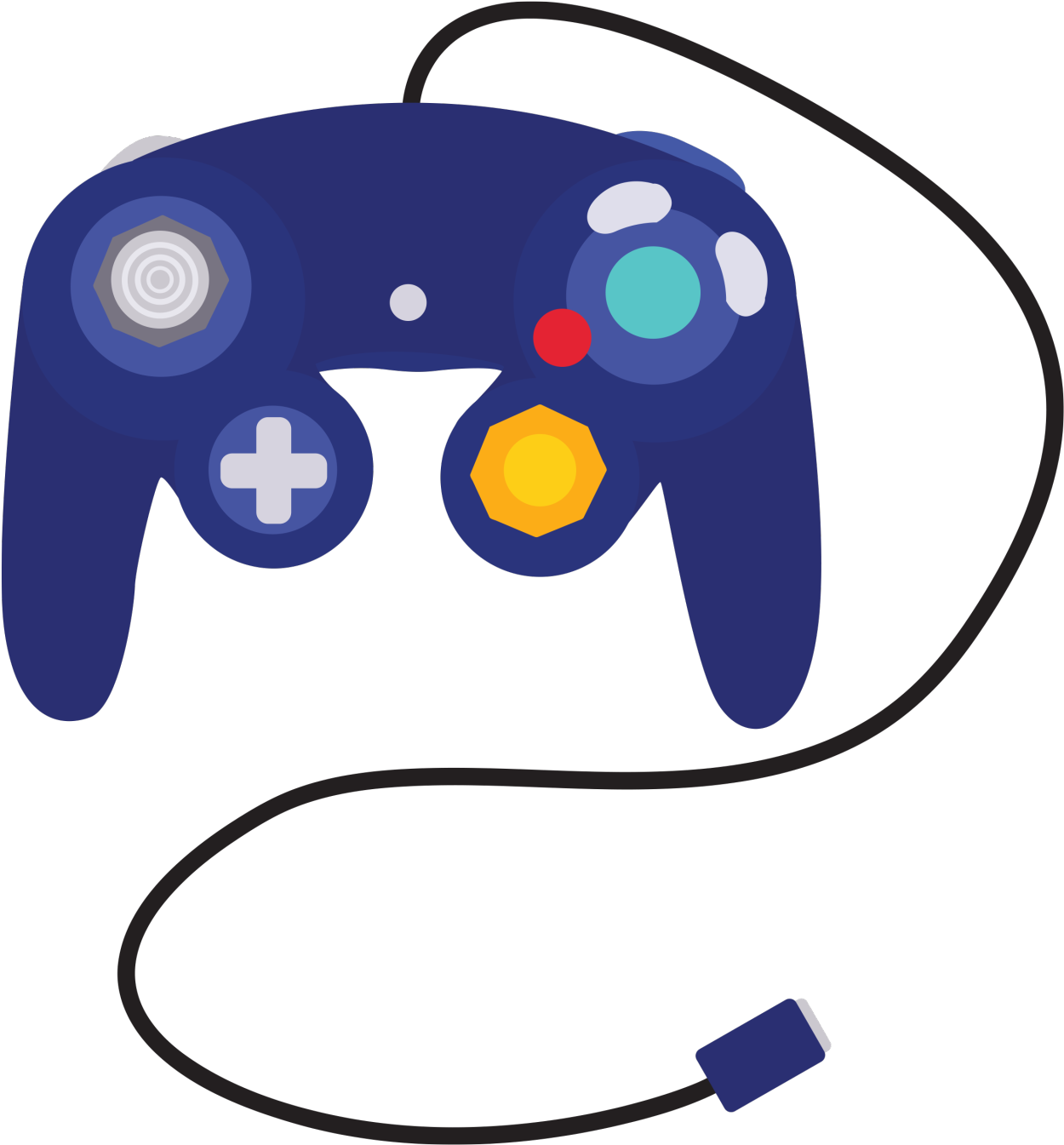 Controller Clipart Input Device - Gamecube Controller Png Transparent Png (1280x1707), Png Download