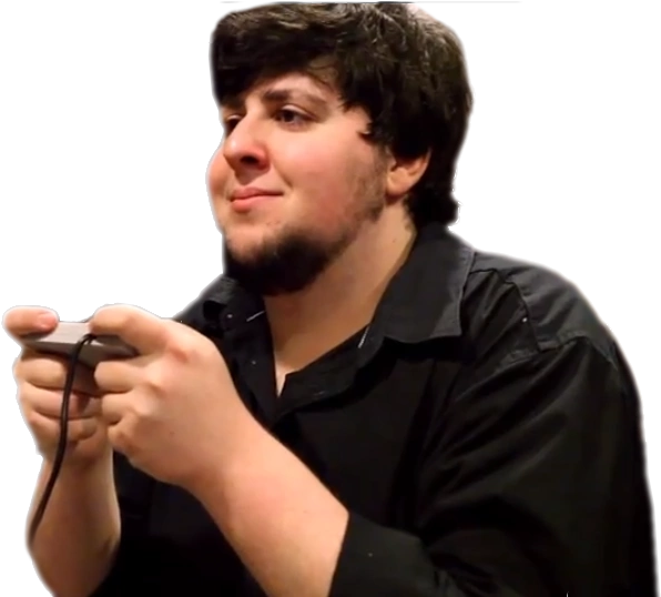 A Picture Of Jontron Holding An Nes Controller With - Scott The Woz Jontron Clipart (621x537), Png Download