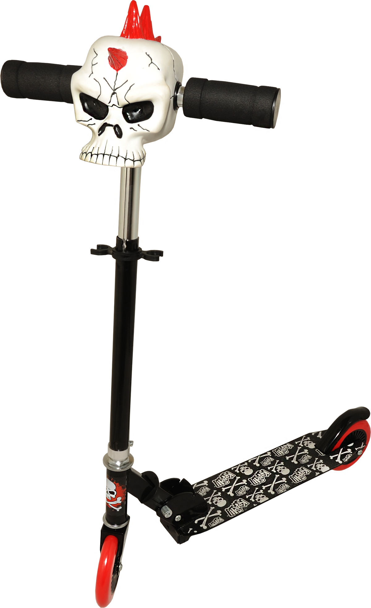 Angry Skull Scooter Kids Fashion, Kick Scooter, Kids - Bone Clipart (1200x1965), Png Download