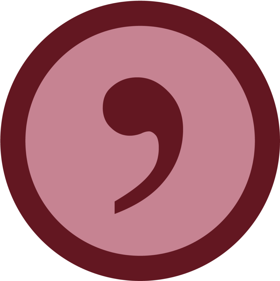 An Icon Showing An Apostrophe - Circle Clipart (968x1024), Png Download