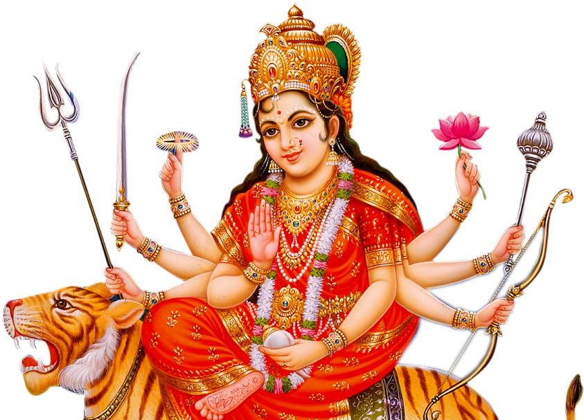 Maa Png Durga Maa Clipart - Large Size Png Image - PikPng.