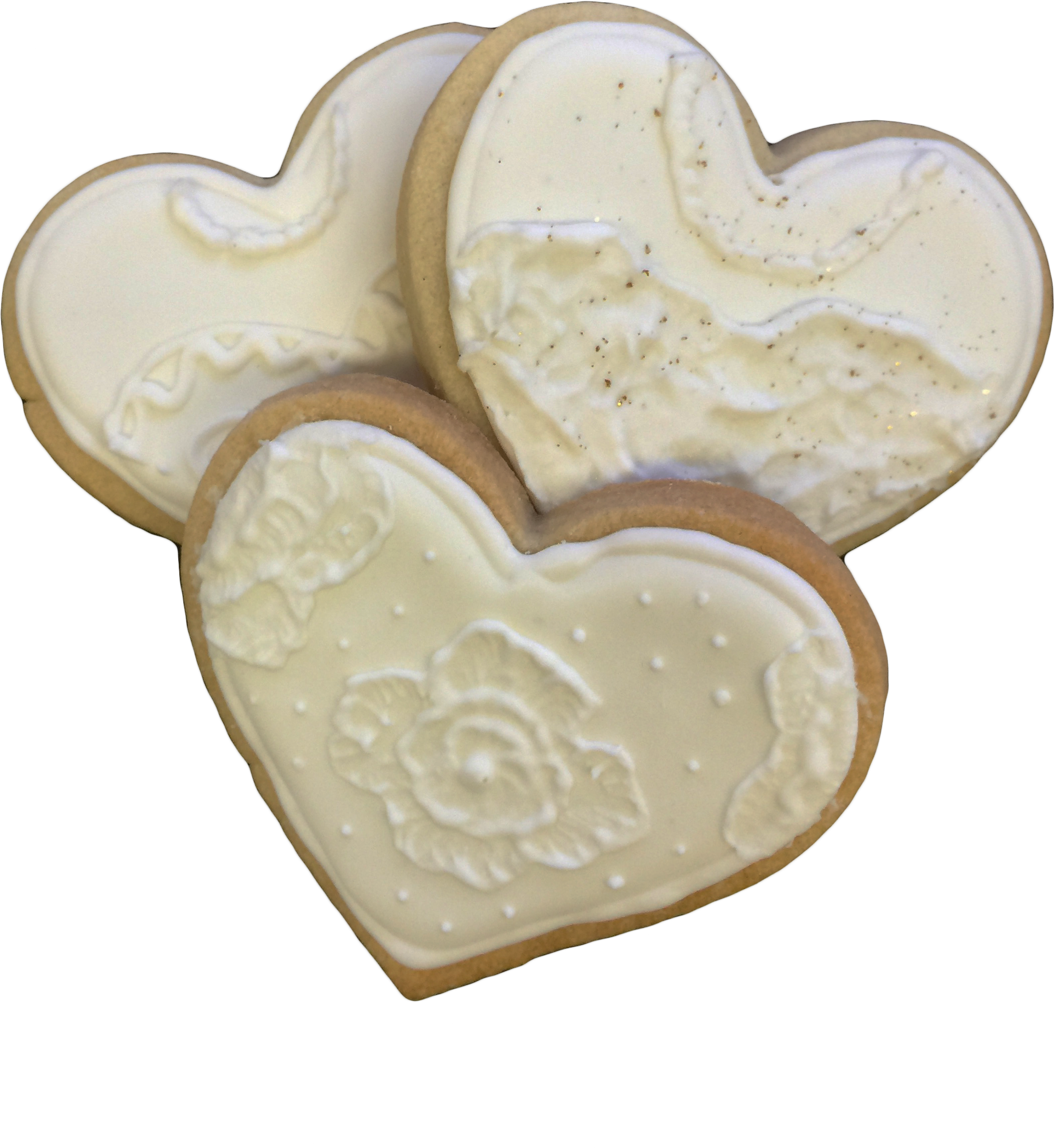 Wedding Heart Cookies Clipart (2290x2494), Png Download