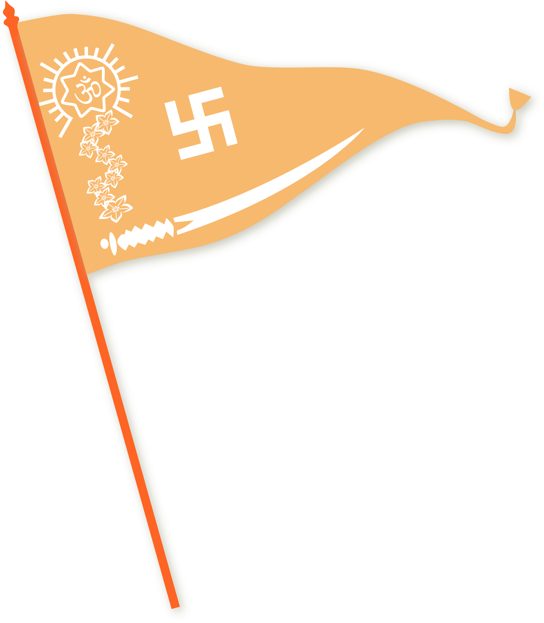 Hindu Flag Png - Akhil Bhartiya Hindu Mahasabha Clipart (2000x2308), Png Download
