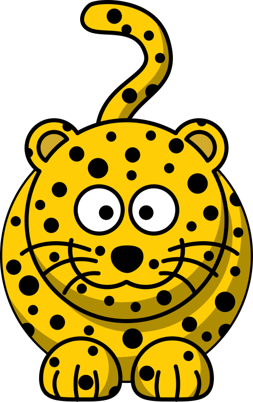 Cheetah Amur Leopard For The Leopard A Tribute To The - Cartoon Leopard Clipart - Png Download (505x800), Png Download