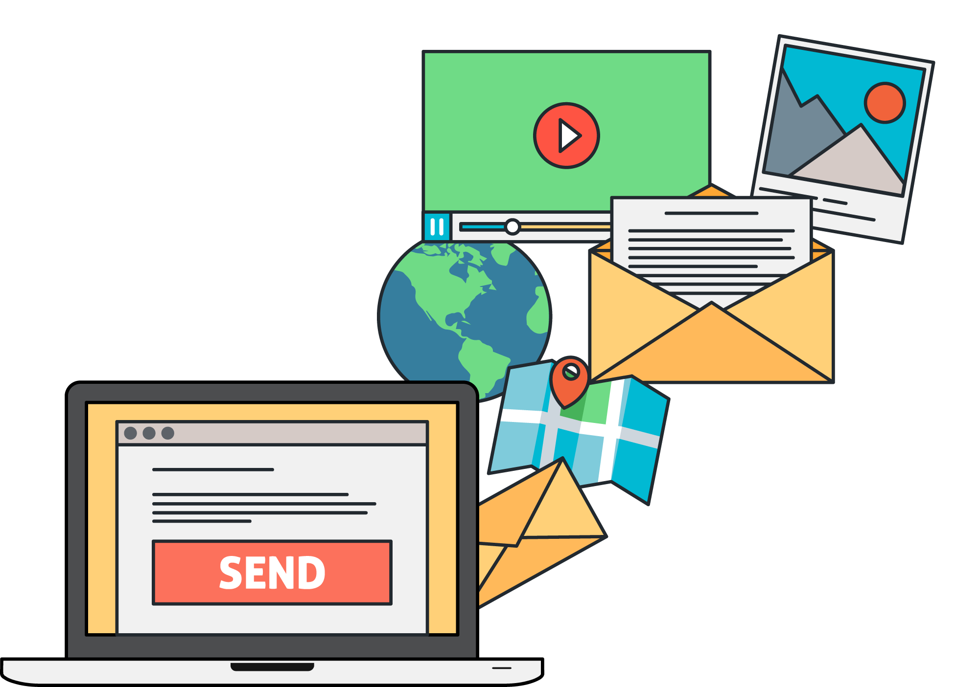 Email Marketing - Email Marketing Images Png Clipart (2000x1405), Png Download